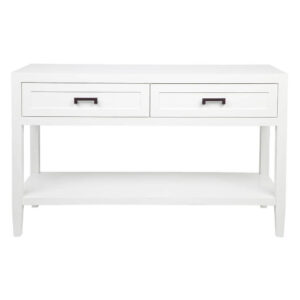 Soloman White Black Console Table 130cm - Avant Garde Furniture - Designer Furniture Store & Luxury Home Decor