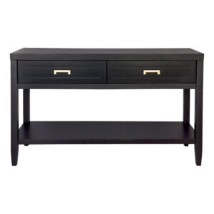Soloman White Black Console Table 130cm - Avant Garde Furniture - Designer Furniture Store & Luxury Home Decor