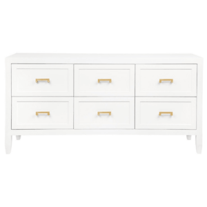 Soloman White Gold Drawer Cabinet - Avant Garde Furniture - Designer Furniture Store & Luxury Home Decor