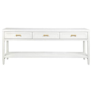 Soloman White Gold Large Console Table - Avant Garde Furniture - Designer Furniture Store & Luxury Home Decor