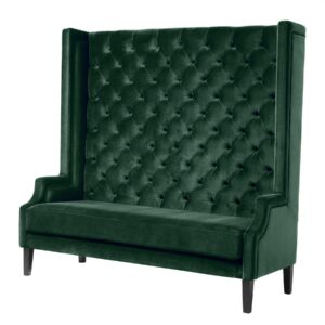 Spectator Roche Green Velvet Highback Sofa - Avant Garde Furniture - Designer Furniture Store & Luxury Home Decor