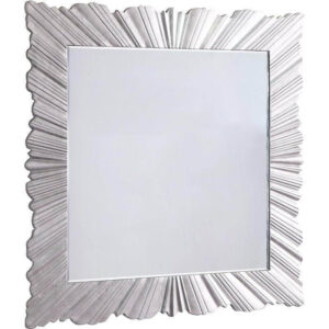 Starburst Linen Fold Silver Nickel Mirror - Avant Garde Furniture - Designer Furniture Store & Luxury Home Decor