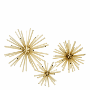 Starburst Meteor Polished Brass Object Set - Avant Garde Furniture - Designer Furniture Store & Luxury Home Decor