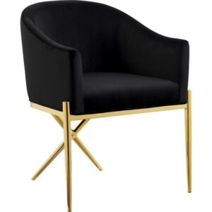 Stiletto Black Velvet Gold Armchair - Avant Garde Furniture - Designer Furniture Store & Luxury Home Decor