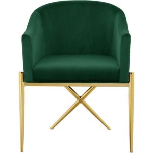 Stiletto Emerald Velvet Gold Armchair - Avant Garde Furniture - Designer Furniture Store & Luxury Home Decor