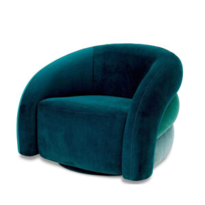 Ventosa Deep Green Velvet Swivel Armchair Sofa - Avant Garde Furniture - Designer Furniture Store & Luxury Home Decor