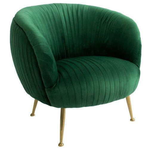 Taylor Green Velvet Gold Chair - Avant Garde Furniture - Designer Furniture Store & Luxury Home Decor