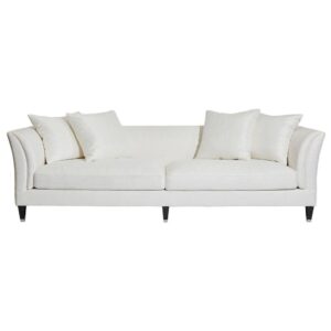 Taylor White Linen Sofa with Cushion Set 252cm - Avant Garde Furniture - Designer Furniture Store & Luxury Home Decor