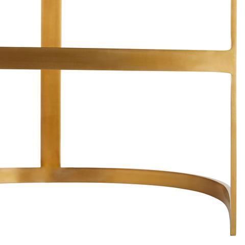 Theodore Tan Leather Brass Counter Stool - Avant Garde Furniture - Designer Furniture Store & Luxury Home Decor