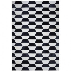 Totem Black White Cowhide Rug - Avant Garde Furniture - Designer Furniture Store & Luxury Home Decor