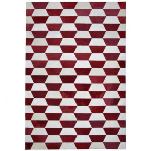 Totem Red White Cowhide Rug 6 x 9 - Avant Garde Furniture - Designer Furniture Store & Luxury Home Decor