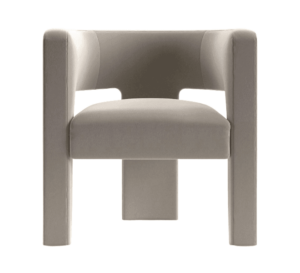 Tressel Light Grey Velvet Chair - Avant Garde Furniture - Designer Furniture Store & Luxury Home Decor