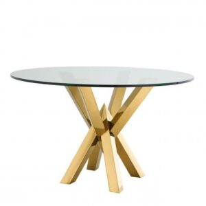 Triumph Element Polished Gold Table 125cm - Avant Garde Furniture - Designer Furniture Store & Luxury Home Decor