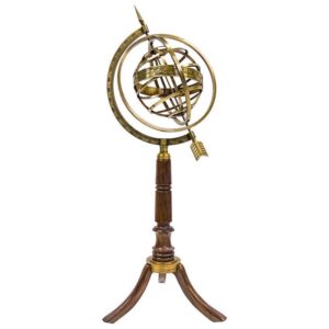 Vasco Antique Brass Armillary On Stand 61cm - Avant Garde Furniture - Designer Furniture Store & Luxury Home Decor