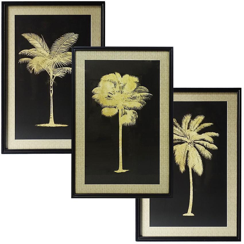 Vintage L'Or Gold Black Palmier Art Print II 90cm - Avant Garde Furniture - Designer Furniture Store & Luxury Home Decor