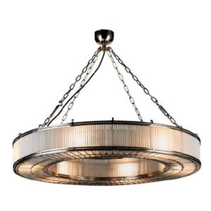 Vittorio Crystal Nickel Large Chandelier - Avant Garde Furniture - Designer Furniture Store & Luxury Home Decor