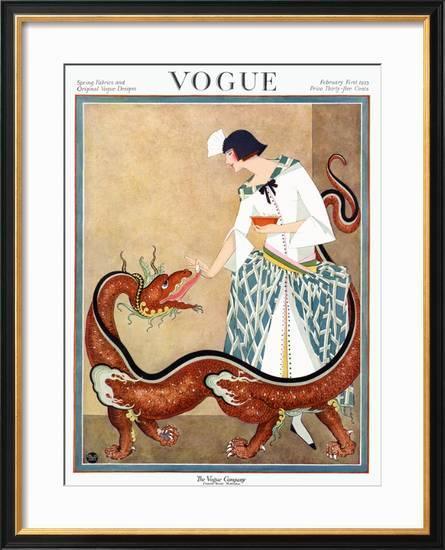 Vogue 1920 George Wolfe Plank Vintage Cover Art 58cm - Avant Garde Furniture - Designer Furniture Store & Luxury Home Decor