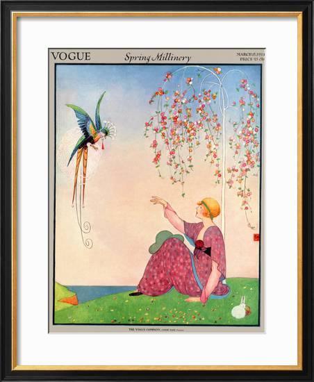 Vogue 1920 George Wolfe Plank Vintage Cover Art 58cm - Avant Garde Furniture - Designer Furniture Store & Luxury Home Decor