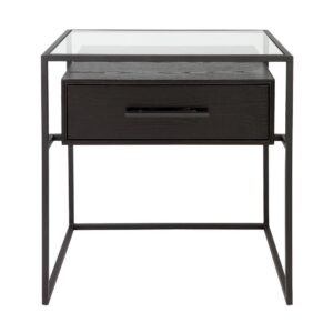 Vogue Black Ash Bedside Black - Avant Garde Furniture - Designer Furniture Store & Luxury Home Decor