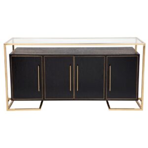 Vogue Gold Black Ash Buffet Cabinet - Avant Garde Furniture - Designer Furniture Store & Luxury Home Decor