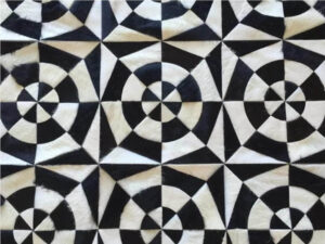 Vortex White Black Cowhide Rug / Per Sq Metre - Avant Garde Furniture - Designer Furniture Store & Luxury Home Decor