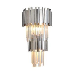 Waterford Nickel Crystal Tier Wall Light - Avant Garde Furniture - Designer Furniture Store & Luxury Home Decor