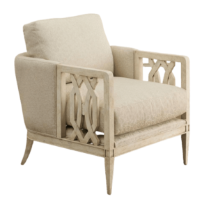 Willow Beige Texture Linen Whitewash Armchair - Avant Garde Furniture - Designer Furniture Store & Luxury Home Decor
