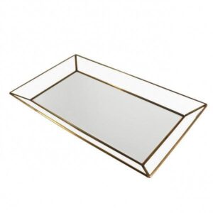 Windsor Antique Brass Glass Tray - Avant Garde Furniture - Designer Furniture Store & Luxury Home Decor
