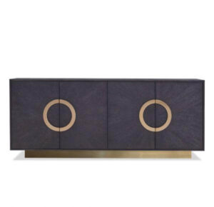 Wyatt Brown Oak Brushed Brass Buffet - Avant Garde Furniture - Designer Furniture Store & Luxury Home Decor