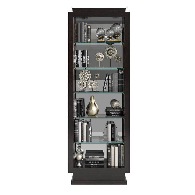 Yardley Black Glass Etagere Cabinet - Avant Garde Furniture - Designer Furniture Store & Luxury Home Decor