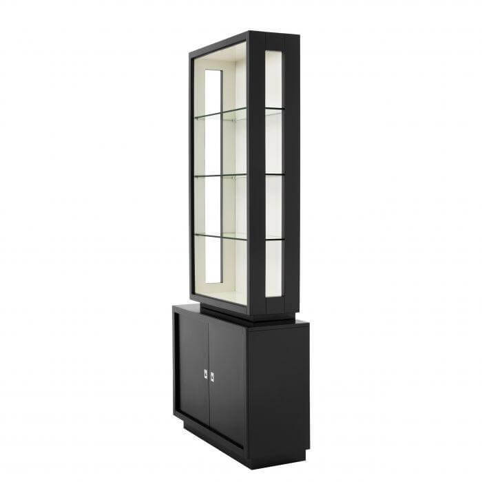 Yardley Black Oak Etagere Display Cabinet - Avant Garde Furniture - Designer Furniture Store & Luxury Home Decor