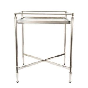 York Nickel Silver Butler Tray Table - Avant Garde Furniture - Designer Furniture Store & Luxury Home Decor