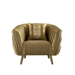 Zanetti Gold Jacquard Armchair Sofa - Avant Garde Furniture - Designer Furniture Store & Luxury Home Decor
