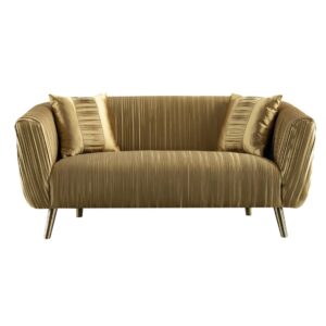 Zanetti Gold Jacquard Sofa 160cm - Avant Garde Furniture - Designer Furniture Store & Luxury Home Decor