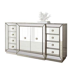 Zara Silver Mirror Buffet Cabinet - Avant Garde Furniture - Designer Furniture Store & Luxury Home Decor