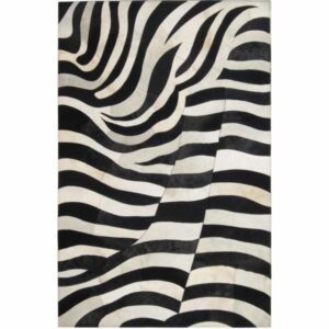 Baldessari Zebra Black White Cowhide Rug 6 x 9 - Avant Garde Furniture - Designer Furniture Store & Luxury Home Decor
