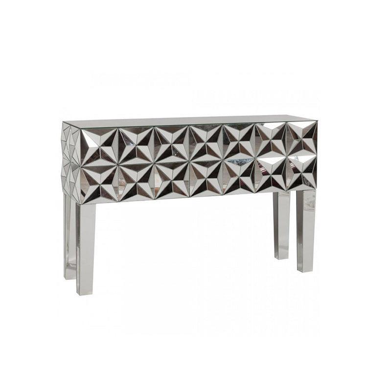 Zeta Geometric Mirror Console 110cm - Avant Garde Furniture - Designer Furniture Store & Luxury Home Decor