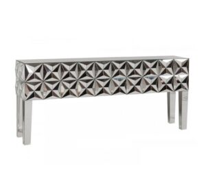 Zeta Geometric Mirror Console 150cm - Avant Garde Furniture - Designer Furniture Store & Luxury Home Decor