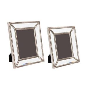 Zeta Silver Studded Mirror Photo Frame 6 x 8 - Avant Garde Furniture - Designer Furniture Store & Luxury Home Decor
