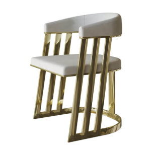 Karmen Black Velvet Gold Dining Chair