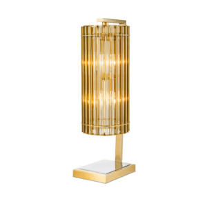 Ponzo Gold Crystal Table Lamp