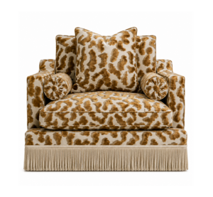 Orlando Nimbus Velvet Fringe Sofa