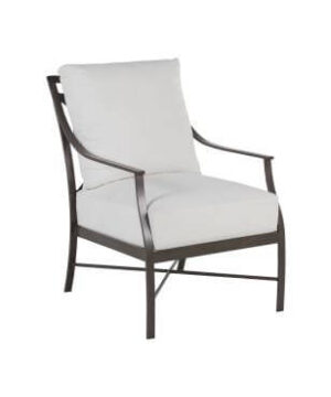 Seville White Linen Outdoor Armchair