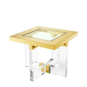 Trend Lucite Gold Sidetable