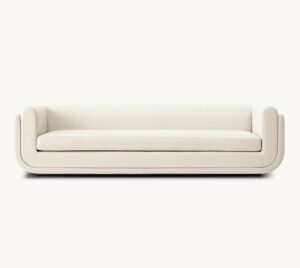 Pierson Cream Linen Sofa 244cm