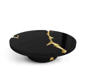Empire Black Marble Brass Coffee Table