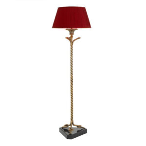 Serpentis Vintage Brass Floor Lamp