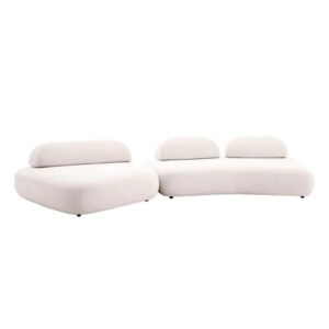 Zen Off White Linen Large Sofa