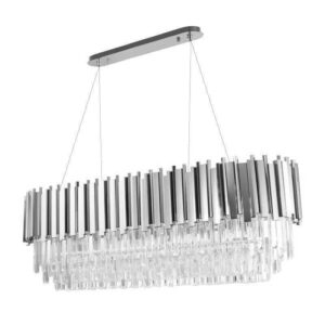 Waterford Crystal Nickel Linear Chandelier