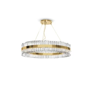 Libertine Brass Crystal Slim Small Chandelier